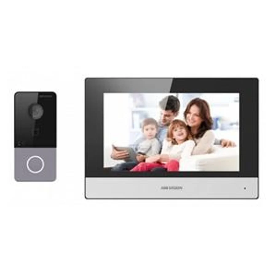 Видеодомофон IP c Wi-Fi Hikvision DS-KIS603-P(C) комплект