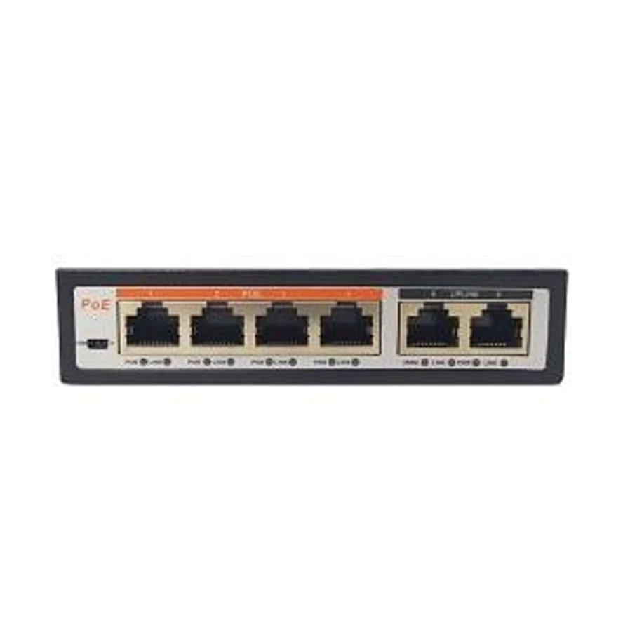 POE коммутатор 4 POE 2 Uplink